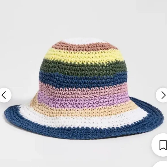 NWT Hat Attack Remy Multi Bucket in Navy Stripe - Picture 4 of 6